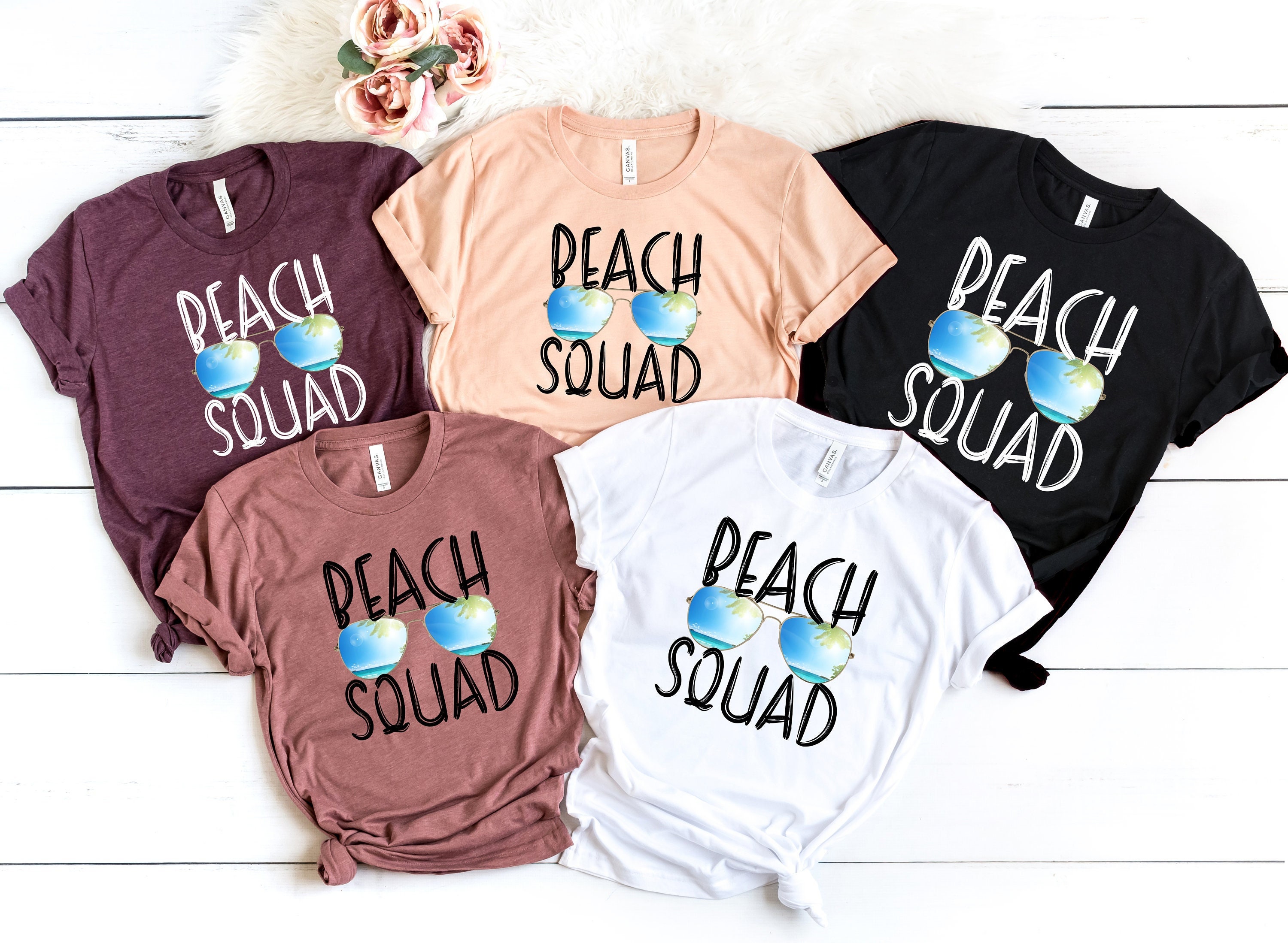 Beach Squad Shirts Girls Vacation Shirt Family Summer Shirt - Etsy India