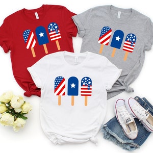 Patriotic 4th of July Popsicle's, 4th of July Popsicle's, 4th of July Shirt, Patriotic Shirts, Family Matching Shirts, America Shirt