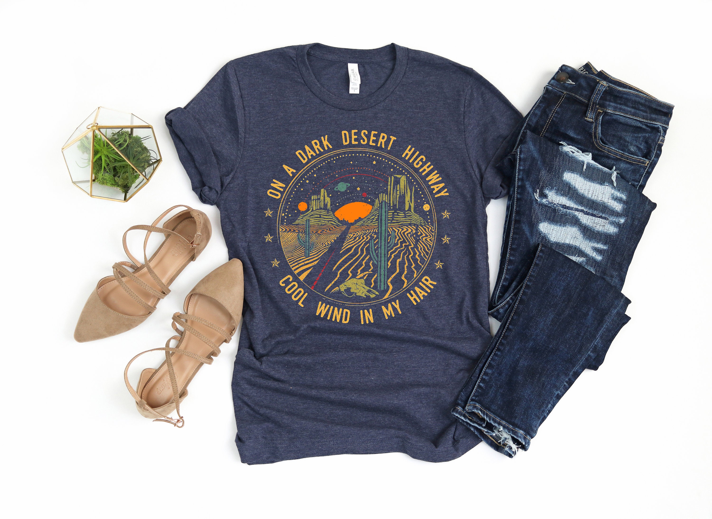 Dark Desert Highway shirts,Camping Shirts, Retro Highway Shirts, Trav…