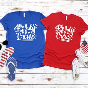 Matching 4th of July Family Crew T-Shirts