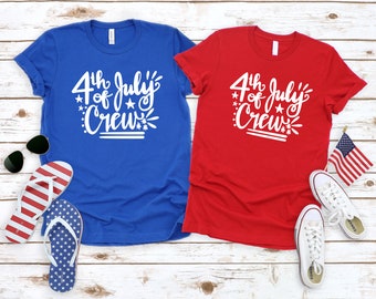 4th of July Crew, Matching Family shirts, July 4th Family Tshirts,Kids fourth of july Shirts,FOURTH July shirt,Patriotic 4th of July Shirt