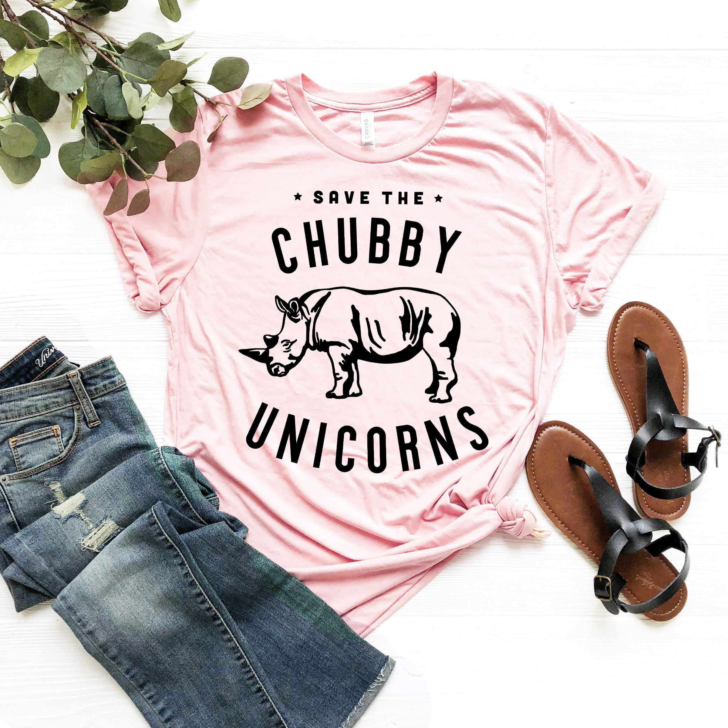 Save The Chubby Einhorn", Lustiges Geschenk T-Shirt