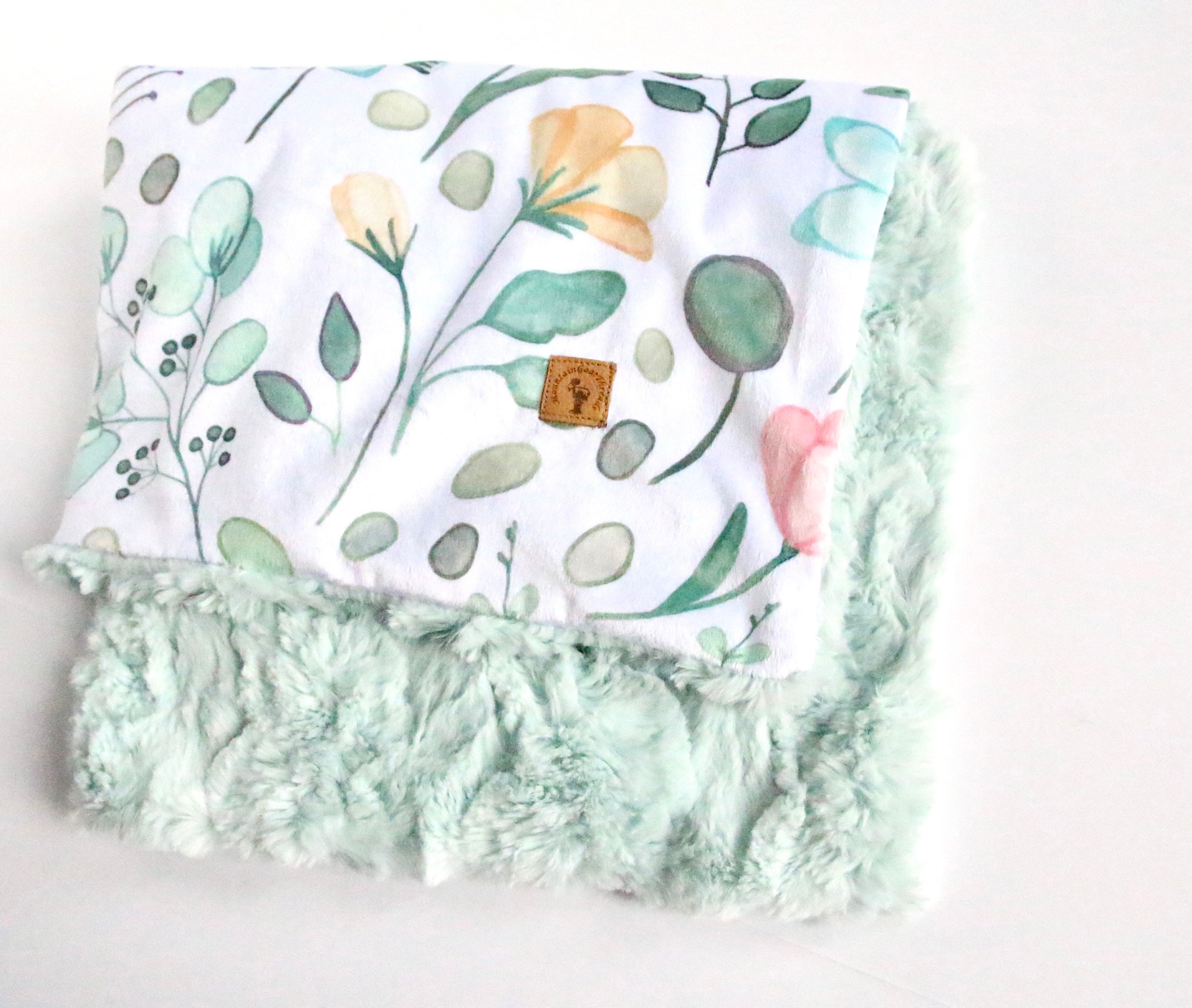 Vintage Floral Baby Blanket toddler blanket baby blanket Etsy