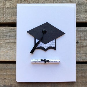 Graduation Card | Congratulations Graduation Card | Graduation Cap and Diploma Card | College Graduation Card | High School Graduation Card