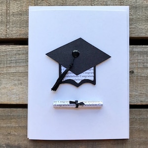 Graduation Card | Congratulations Graduation Card | Graduation Cap and Diploma Card | College Graduation Card | High School Graduation Card