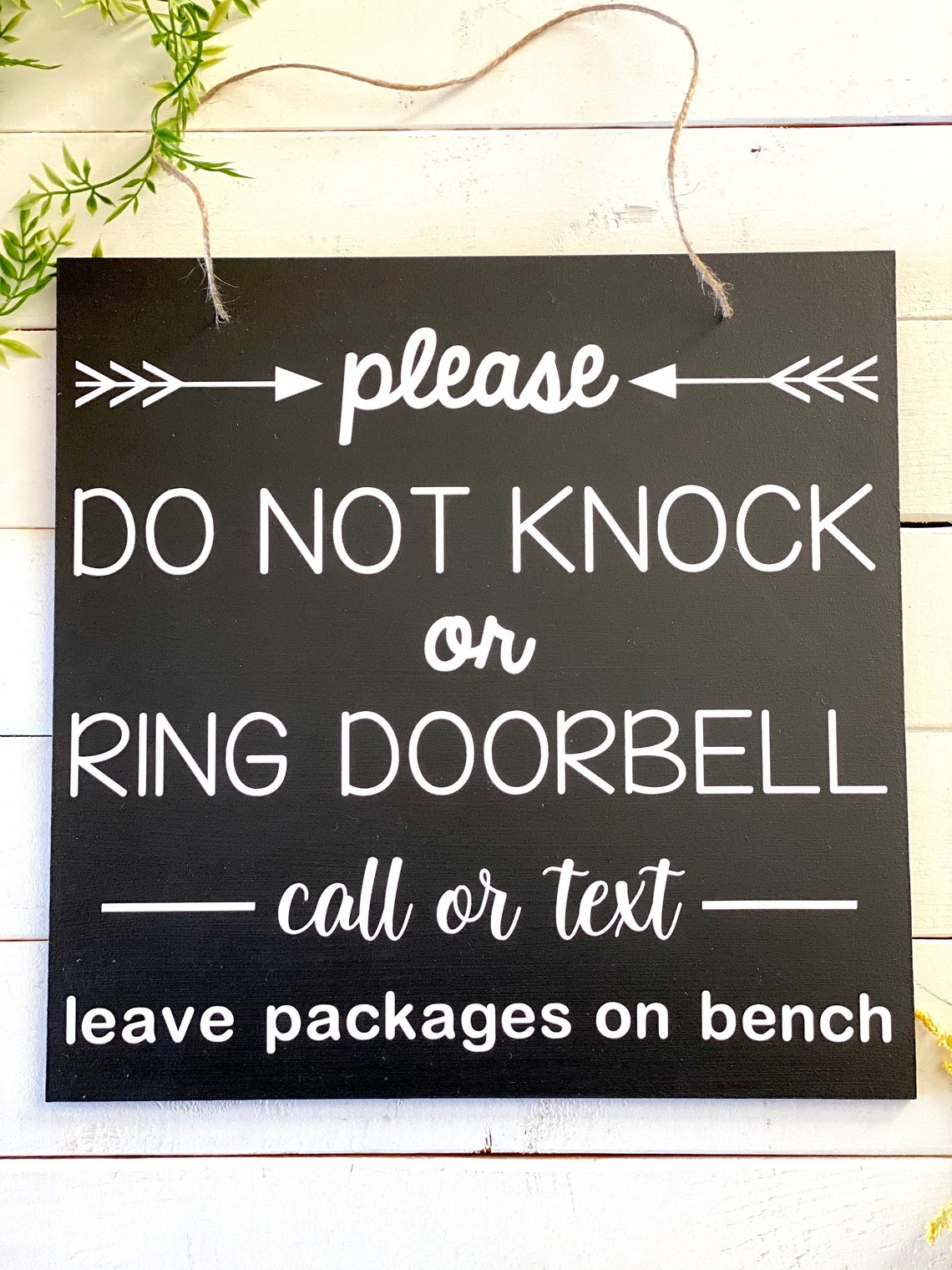 XL Large Do Not Knock No Soliciting Do Not Ring Doorbell - Etsy