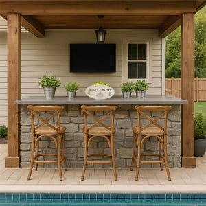 Custom Tiki Bar Sign, Personalized Wood Bar Decor for Patio, Poolside, Backyard, Man Cave, Gift for Him, Dad, Bar Lovers, Home Decor
