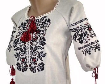 Ukrainische Stickerei Leinen Vyshyvanka große Größe Frau Traditionelle Frauen bestickte Bluse Ukraine Verkäufer sorochka nationale Kleidung