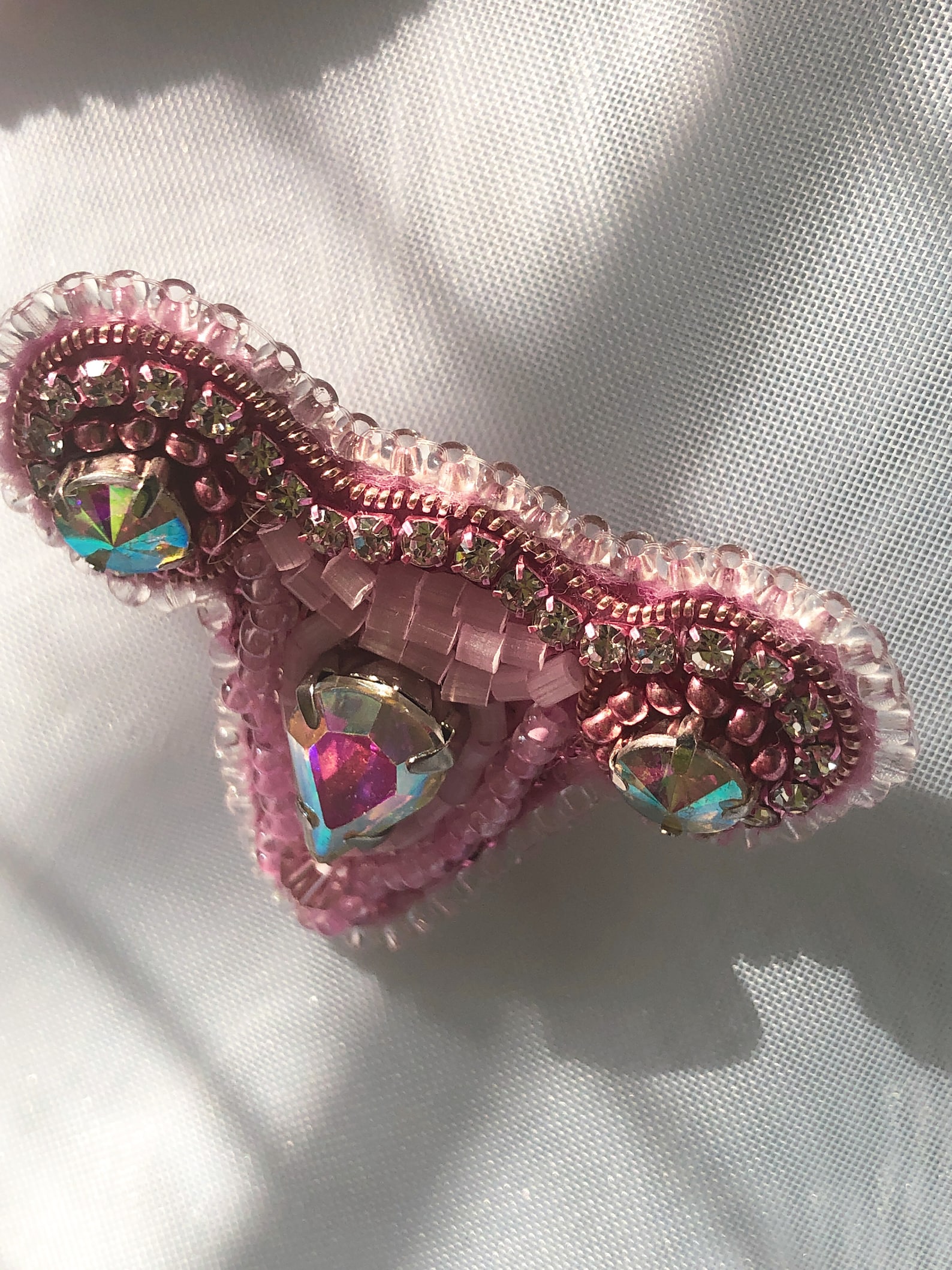Beaded Abortion-rights Pin Anatomical Uterus Brooch Cervix Handmade ...