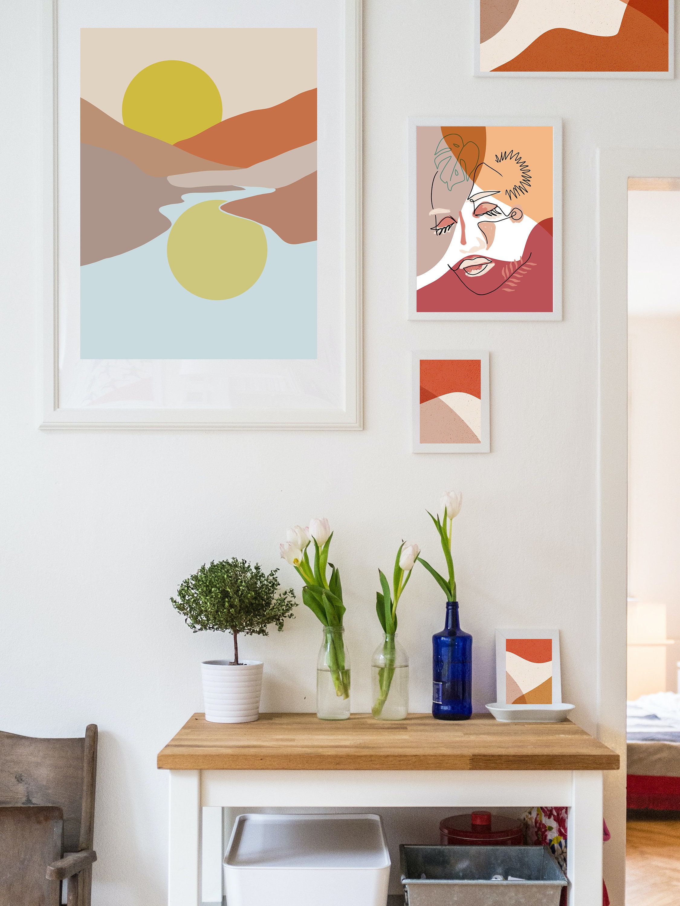 Minimalist Nature Wall Art Neutral Color Wall Art Minimalist Etsy