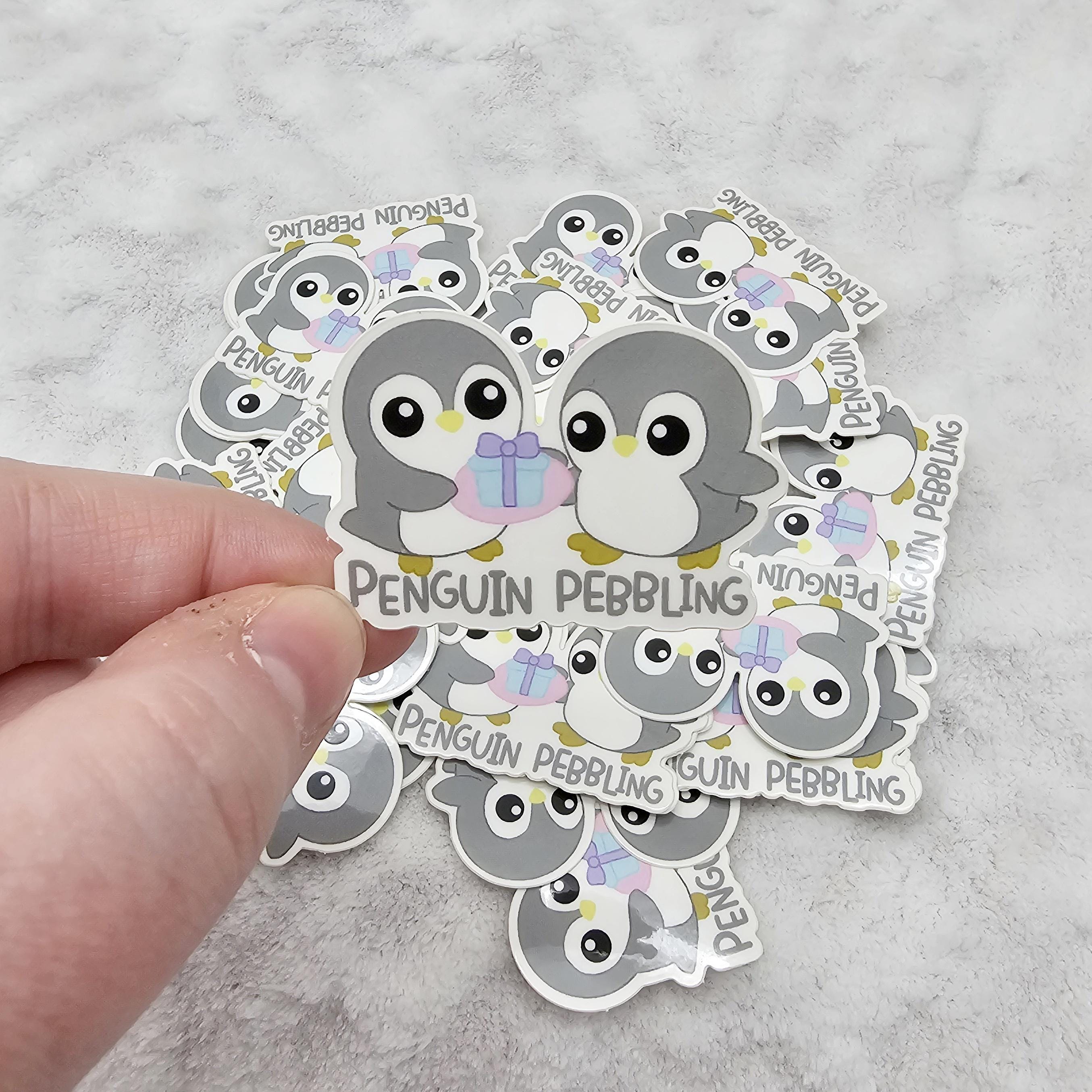 Penguin Pebbling Penguins Mini Sticker - 1.75 Inch - Neurodivergent Love Languages - Etsy