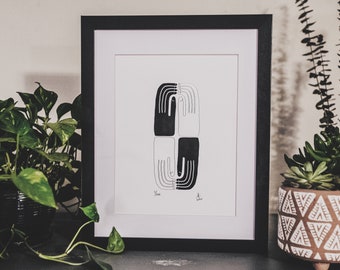 Mains de l'égalité | Impression d'art Black Lives Matter | Oeuvre d'art antiraciste | Affiche minimaliste | Impression physique | Art minimaliste
