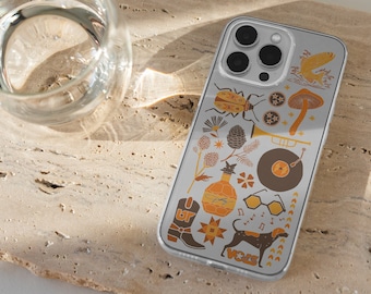 Tennessee IPhone 13 Illustrated Clear Flexi Phone Case, Knoxville Tennessee Phone Case, University of Knoxville Phone Case