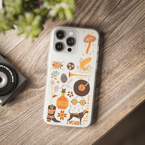 Tennessee IPhone 14 Pro Max Illustrated Clear Flexi Phone Case, Knoxville Tennessee Phone Case, University of Knoxville Phone Case