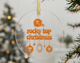 Rocky Top Christmas Acrylic Flat Ornaments, Tennessee Gifts, Rocky Top Christmas Ornaments, Christmas Gifts