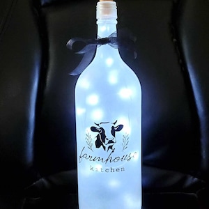 Lighted Wine Bottle-Farmhouse Collection