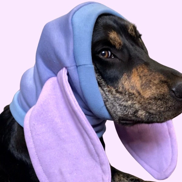 Bunny Snoodie | Dog Bunny Ears | Dog Easter Costume | Dog Snood | Dog Ear Warmer | Pastel Dog Scarf | Bunny Hat for Dogs