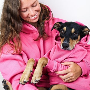 Pink Matching Dog and Owner Hoodies | Matching Dog and Owner Sweaters