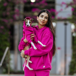 Dragonfruit | Pink Matching Dog and Owner Hoodies | Magenta Matching Dog and Owner Sweaters | Gift for Dog Lovers
