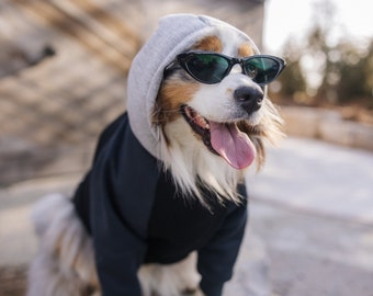 Colorblock Bois-182 Dog Sweater | HANDMADE DOG HOODIE | Pet Jumper | Quality Dog Sweatshirt | Monochrome Dog Hoodie
