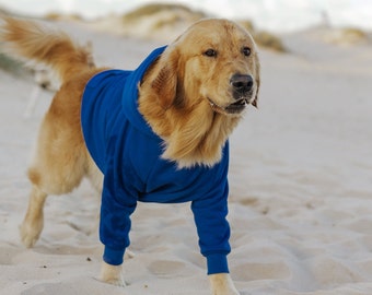 Royal Blue Dog Sweater | HANDMADE DOG HOODIE | Pet Jumper | Quality Dog Sweatshirt | Cobalt Dog Hoodie