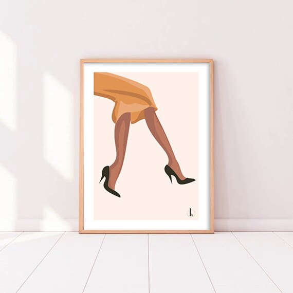 Affiche Illustration Femme - Poster Déco Art Format A4 ou A3