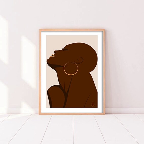 Affiche Illustration Femme - Poster Déco Art Format A4 ou A3