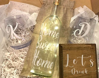 Wine Housewarming Gift Box / Housewarming Gift Box / Wine Lover Gift Box / New Homeowner Gift / Wine Gift Box / New Home Gift Box