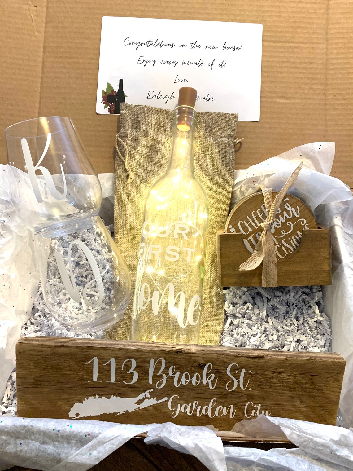 Housewarming Gift Box for New Apartment Owners Includes Personalized