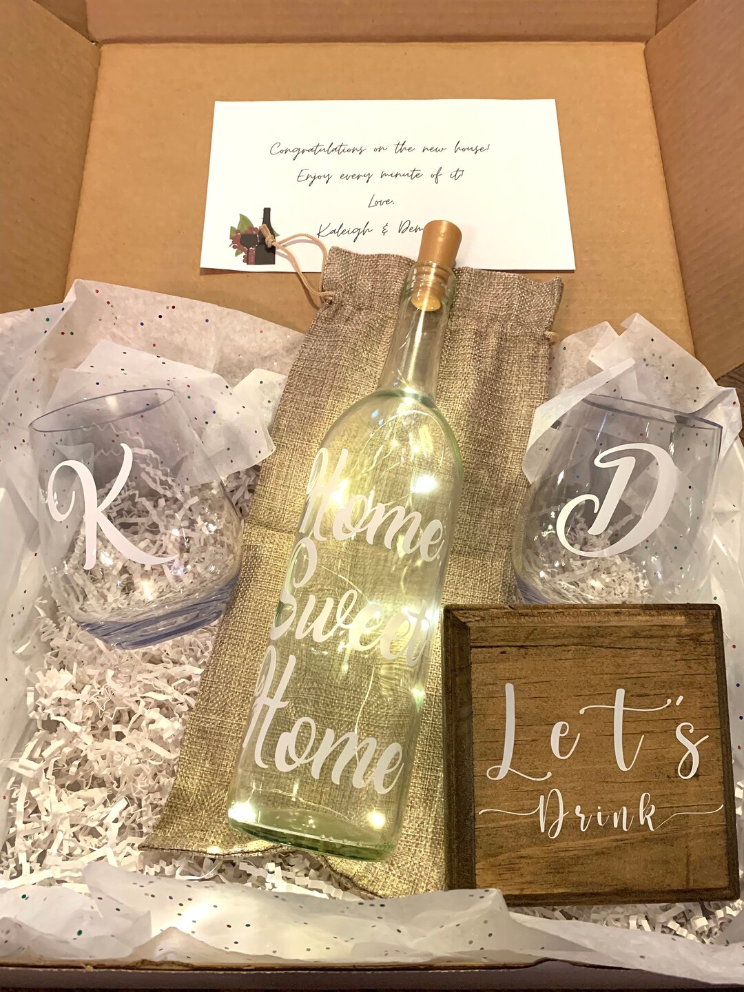Wine Housewarming Gift Box / Housewarming Gift Box / Wine Etsy