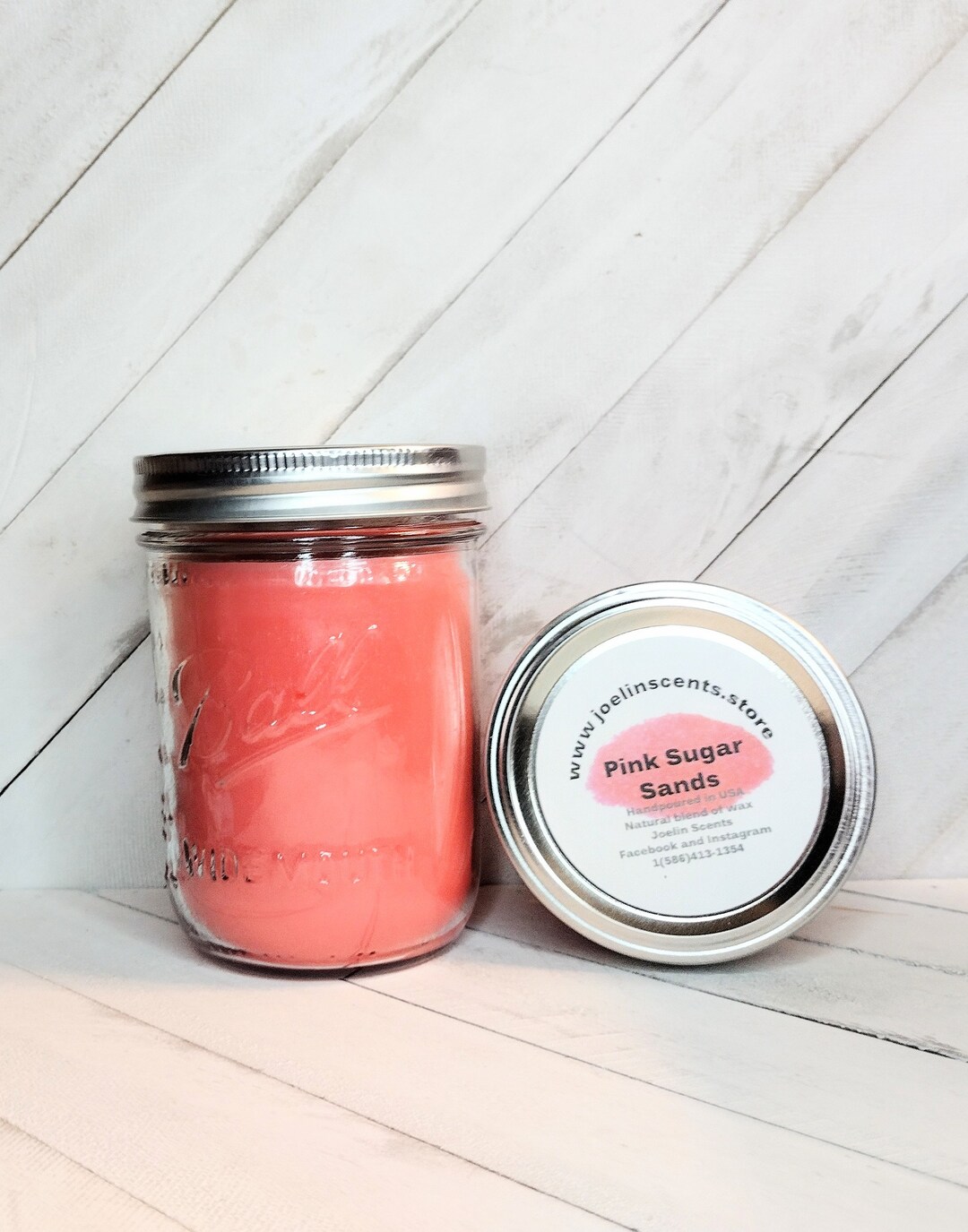 Pink Sugar Type 8 and 16 Oz Container Candles / Handmade / - Etsy