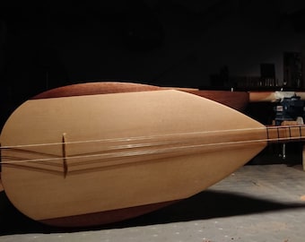 Handmade Turkish Mahogany Saz Baglama - Long Neck