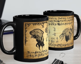 Cthulhu Coffee Mug: H.P. Lovecraft Necronomicon Horror Gift
