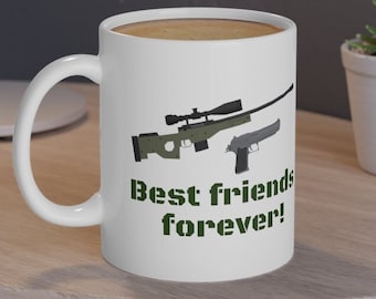 Awp Mug, Desert Eagle Mug ,Best Friend Mug, Deagle Mug, BF Mug, Cs Mug, CS GO Mug, Pubg Mug 11oz