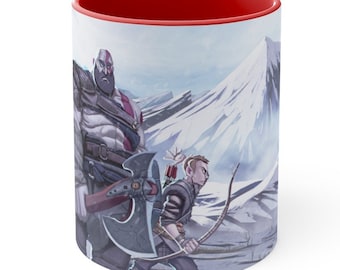 God of War Kratos Mug: Two-Tone Accent Coffee Mug