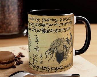 Cthulhu Mug: H.P. Lovecraft Necronomicon Horror Gift