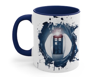 Blue Police Box Tardis Mug - Doctor Who Fan Gift