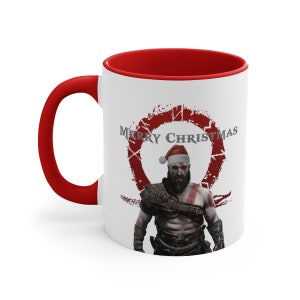 God of War Kratos Mug, God of War Kratos Christmas Mug, God of War gift, Christmas Gift, Christmas Kratos Gift, Gamer Gift