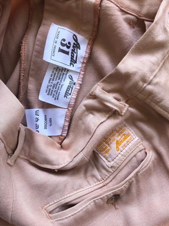 RARE Deadstock Vintage Pink Avialic Pants 30W - 2… - image 3