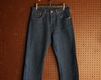 Vintage 1997 Levi's 501xx Dark Denim Button Fly Jeans *MADE Vintage 1997 Levi's 501xx Dark Denim Button Fly Jeans *MADE