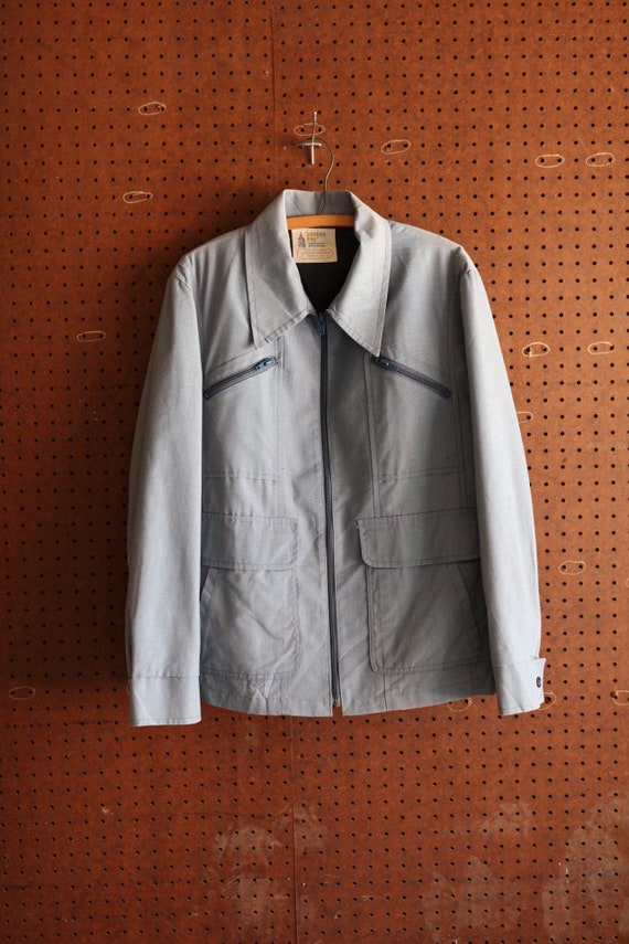 Vintage Blue London Fog Workwear Jacket ( S - M )