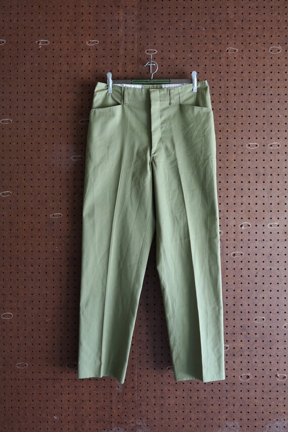 Vintage Green Deadstock Boy Scout Pants 30W 29L Gem