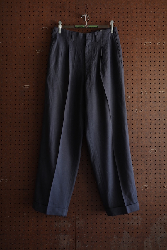 Vintage Deadstock Hollywood Gabardine Navy Pants 2