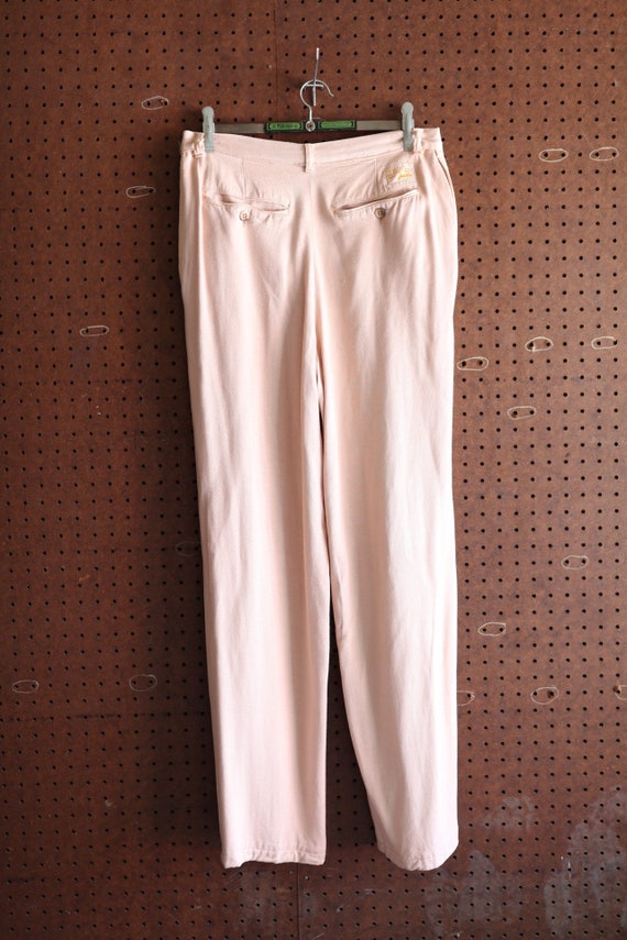 RARE Deadstock Vintage Pink Avialic Pants 30W - 2… - image 2