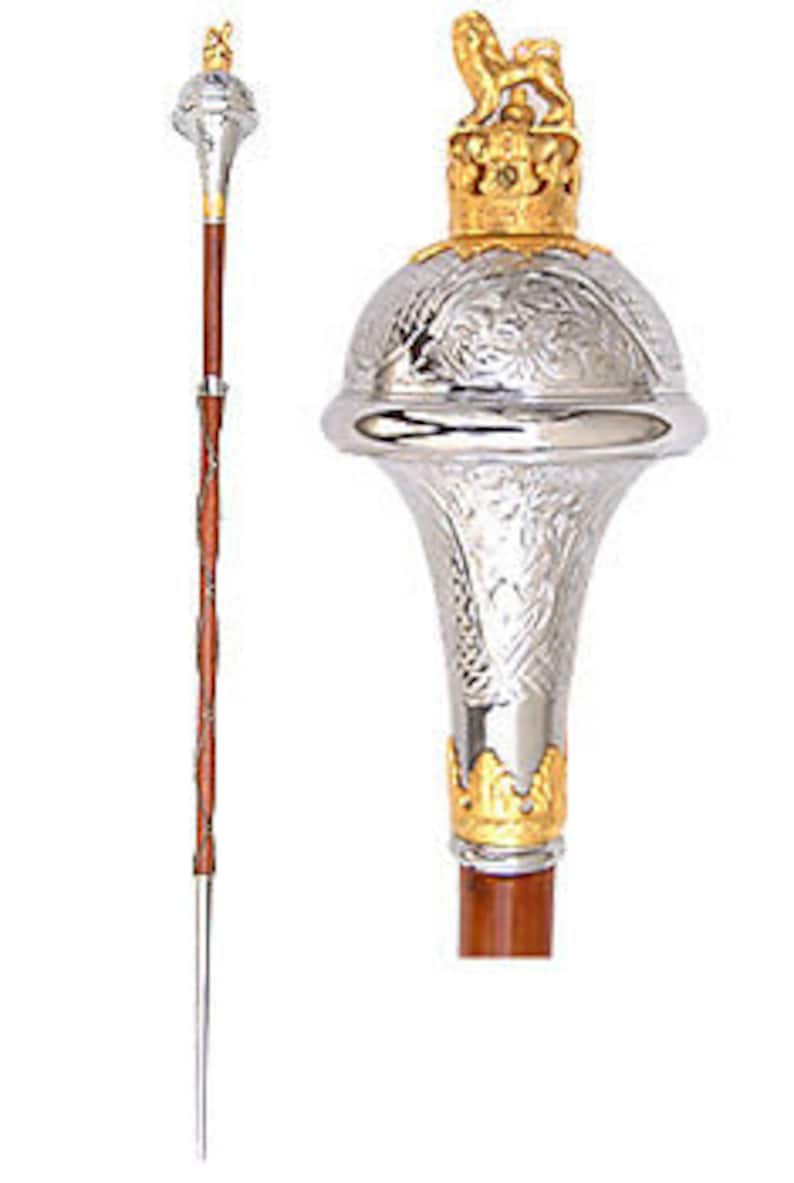 Drum Major MACE/STAVE EMBOSSED Head Mace Stick Band Mace Etsy Singapore