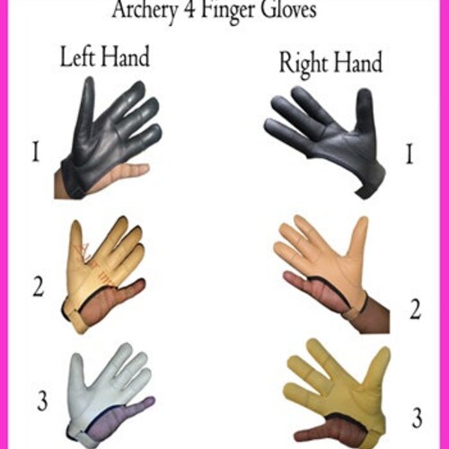Traditional Archery Shooting Genuine Leather Gloves Top Etsy