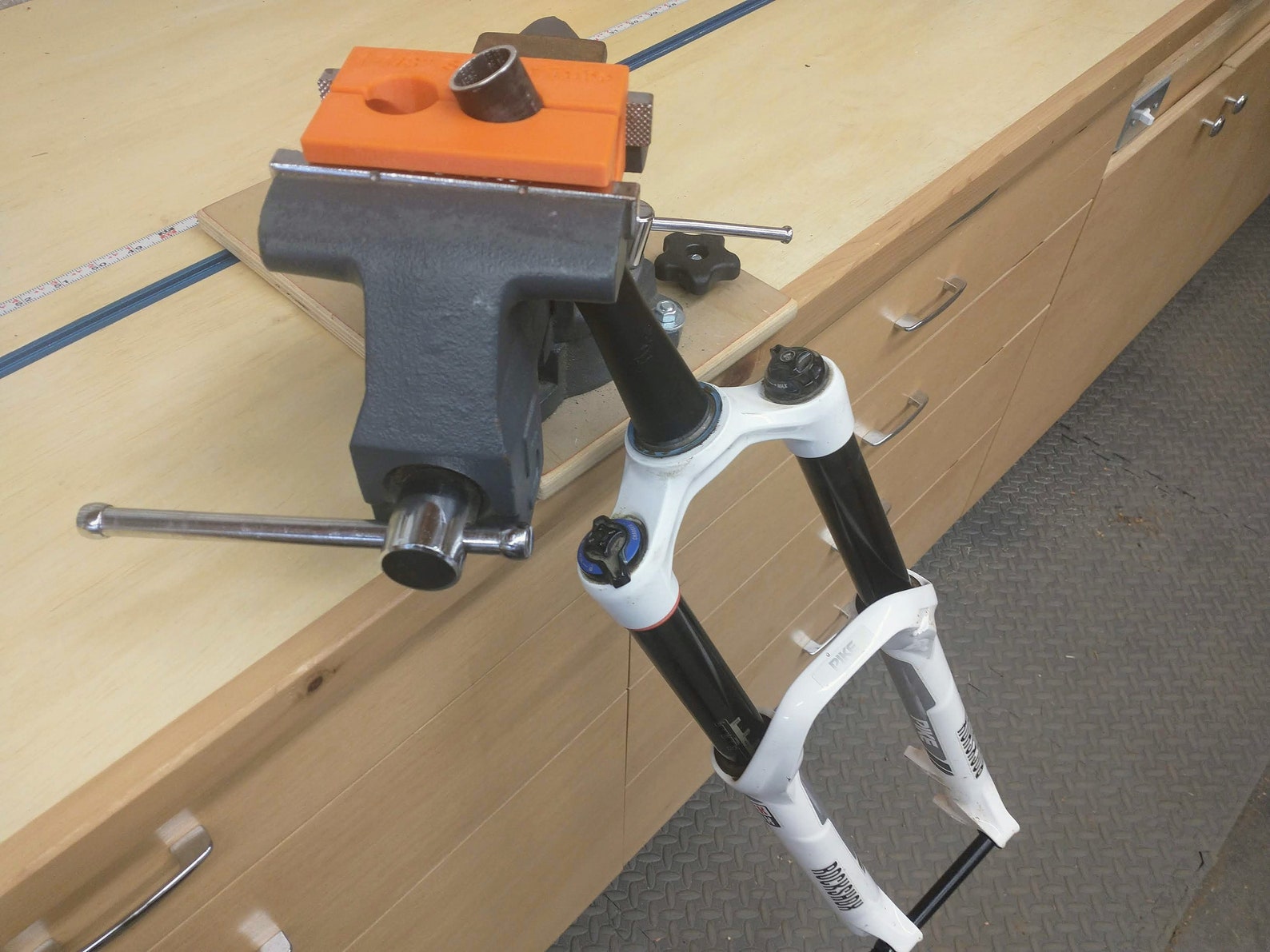 Suspension Fork Steerer Tube Vise Clamp Block Holder for Etsy