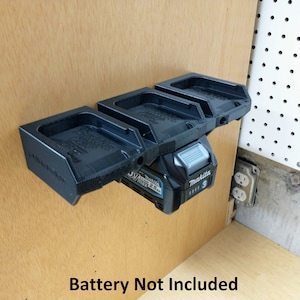 Makita 40V XGT 2-Sided Battery Wall Mounts in 2, 4, or 6 Battery Versions