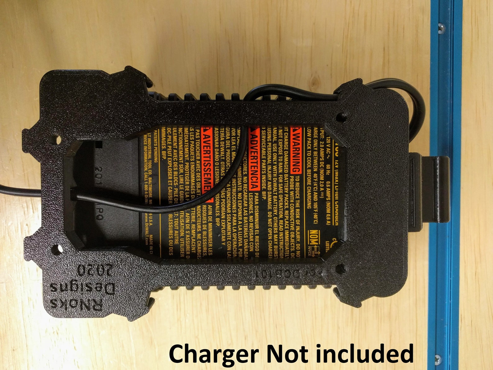 Wall Mount for DeWalt DCB100 Charger with Optional 12v Max Etsy