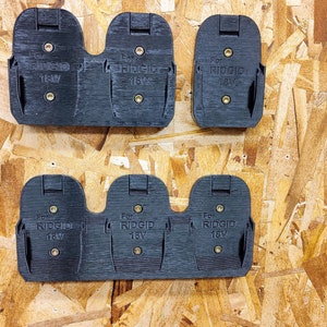 Wandhalterung für Ridgid 18V Batterien in 1, 2 oder 3 Batterie Versionen Bild 4